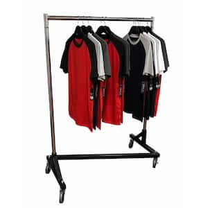 Chrome Metal Clothes Rack 41 in. W x 70 in. H