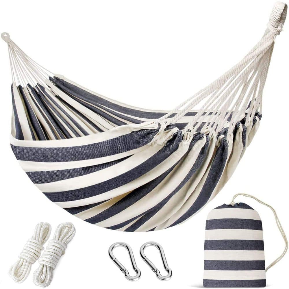 9.86 ft. Portable Hanging Camping Double Hammock with 2 Carabiners and Straps for Backyard, Patios, Porch, Garden price history on PriceWatchPro