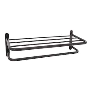 Hotel Grade 24 in. Wall Mounted Towel Rack in Rubbed Bronze