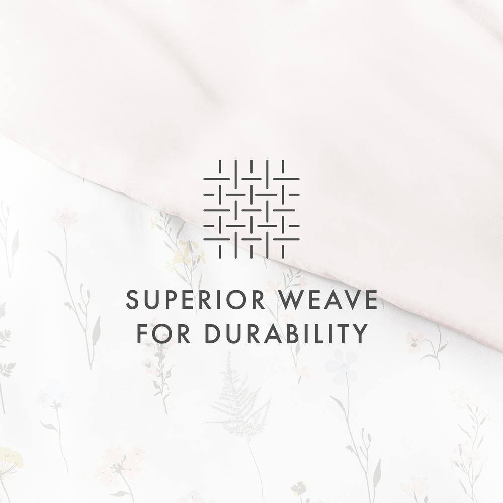 Pink Wild Flower Print 3-Piece King/CalKing Duvet Cover Set