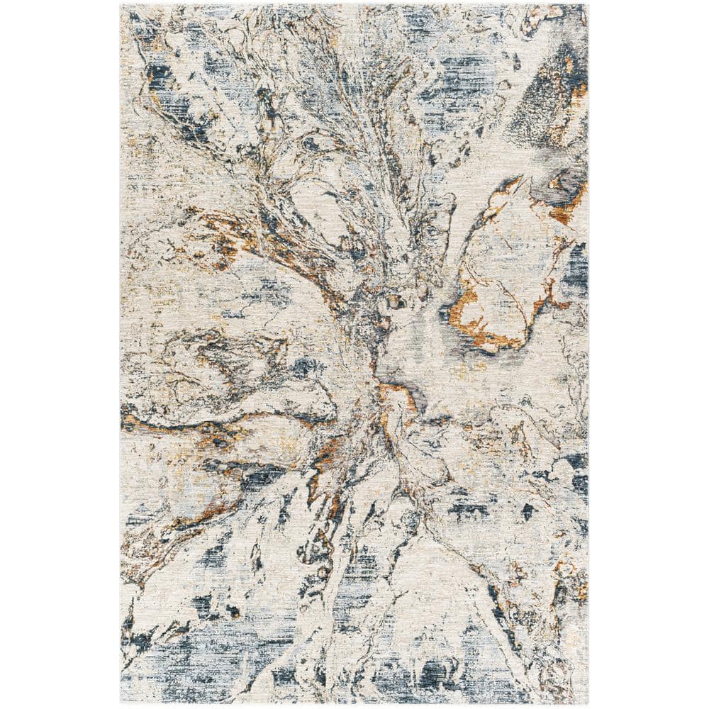 Khari Medium Gray Abstract 7 ft. x 10 ft. Indoor Area Rug price history on PriceWatchPro