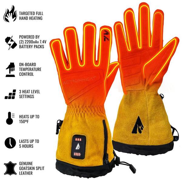 battery electric heated work gloves