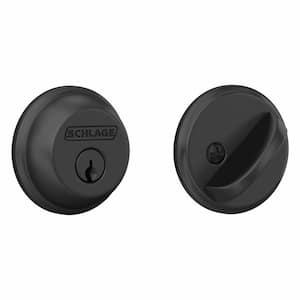 B60 Series Matte Black Single Cylinder Deadbolt Certified Highest for Security and Durability