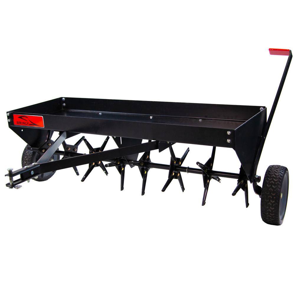 Brinly Hardy 48 In Tow Behind Plug Aerator For Lawn Tractors And Zero   Brinly Hardy Core Aerators Pa 48bh 64 1000 