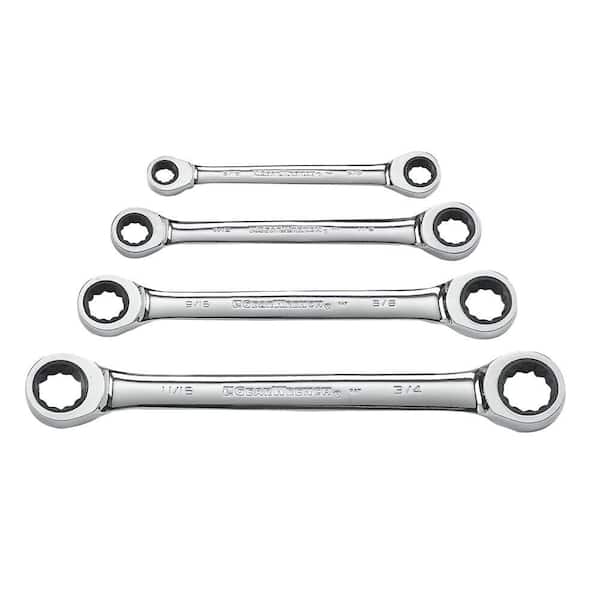 GEARWRENCH SAE Double Box-End Ratcheting Wrench Set (4-Piece)