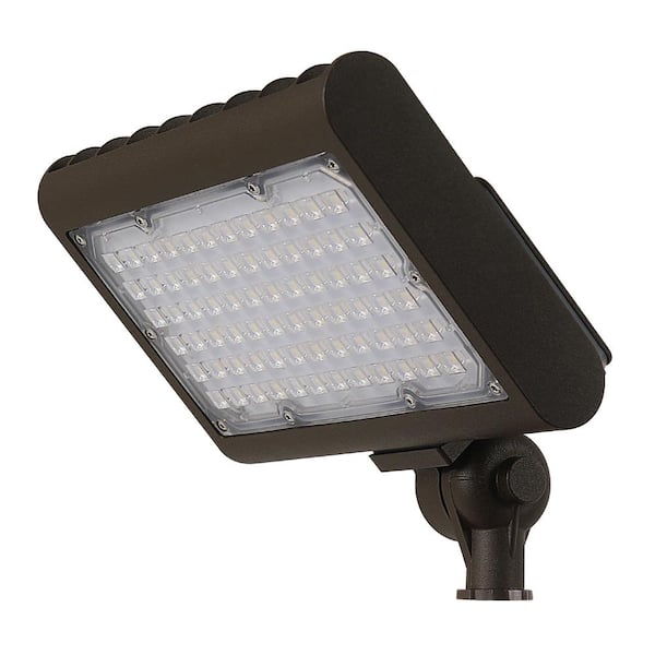 Feit Electric 50-Watt Bronze Dusk to Dawn Photocell Sensor Commercial Grade Outdoor Integrated LED Flood Light with Adjustable Head