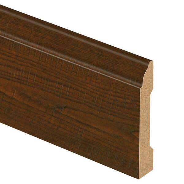 Zamma Auburn Scraped Oak 9/16 in. Thick x 3-1/4 in. Wide x 94 in. Length Laminate Wall Base Molding