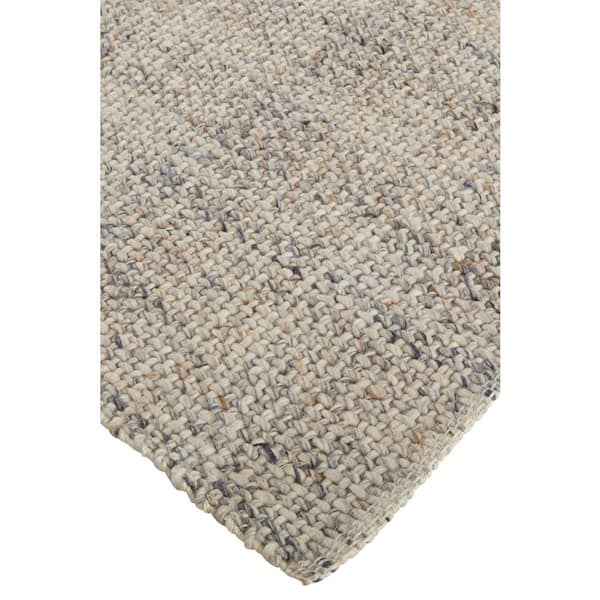12 x 15 Gray and Ivory Solid Color Area Rug