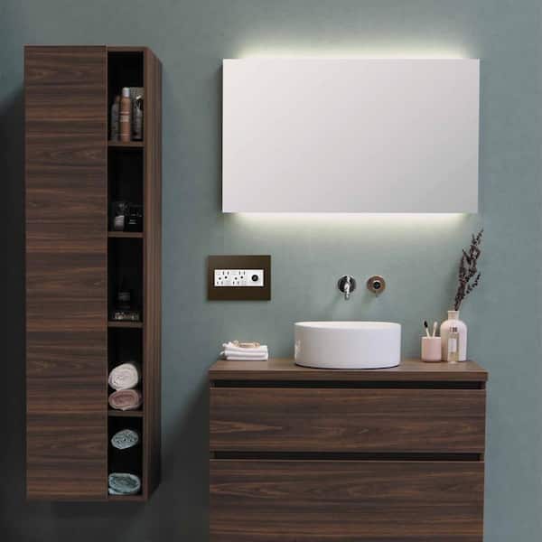 adorne 3 Gang Decorator/Rocker Wall Plate, Bronze (1-Pack)