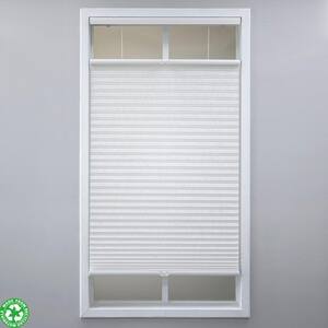 White Cordless Light Filtering Polyester Top Down Bottom Up Cellular Shades - 18.5 in. W x 48 in. L