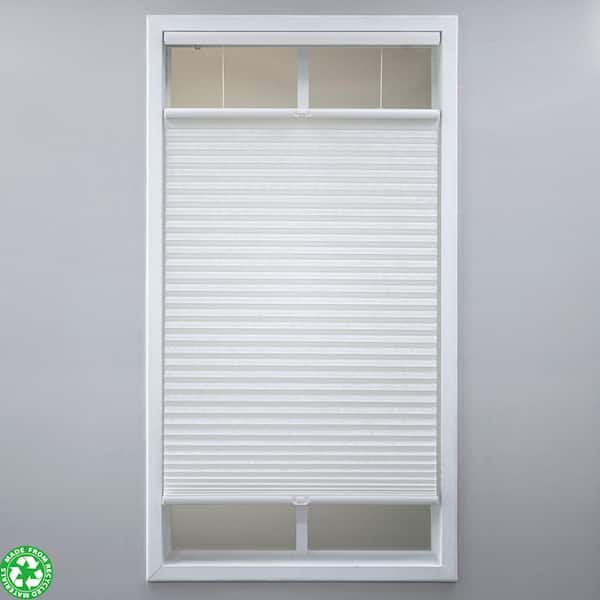 Eclipse White Cordless Light Filtering Polyester Top Down Bottom Up Cellular Shades - 28 in. W x 48 in. L