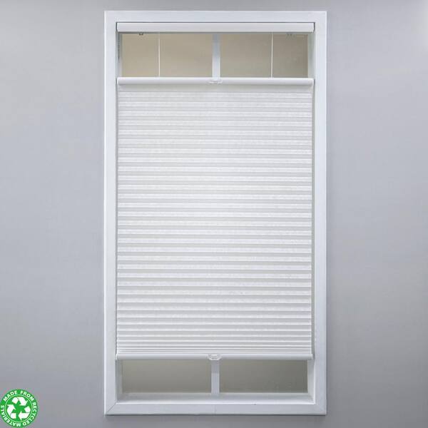 Eclipse White Cordless Light Filtering Polyester Top Down Bottom Up Cellular Shades - 33.5 in. W x 48 in. L