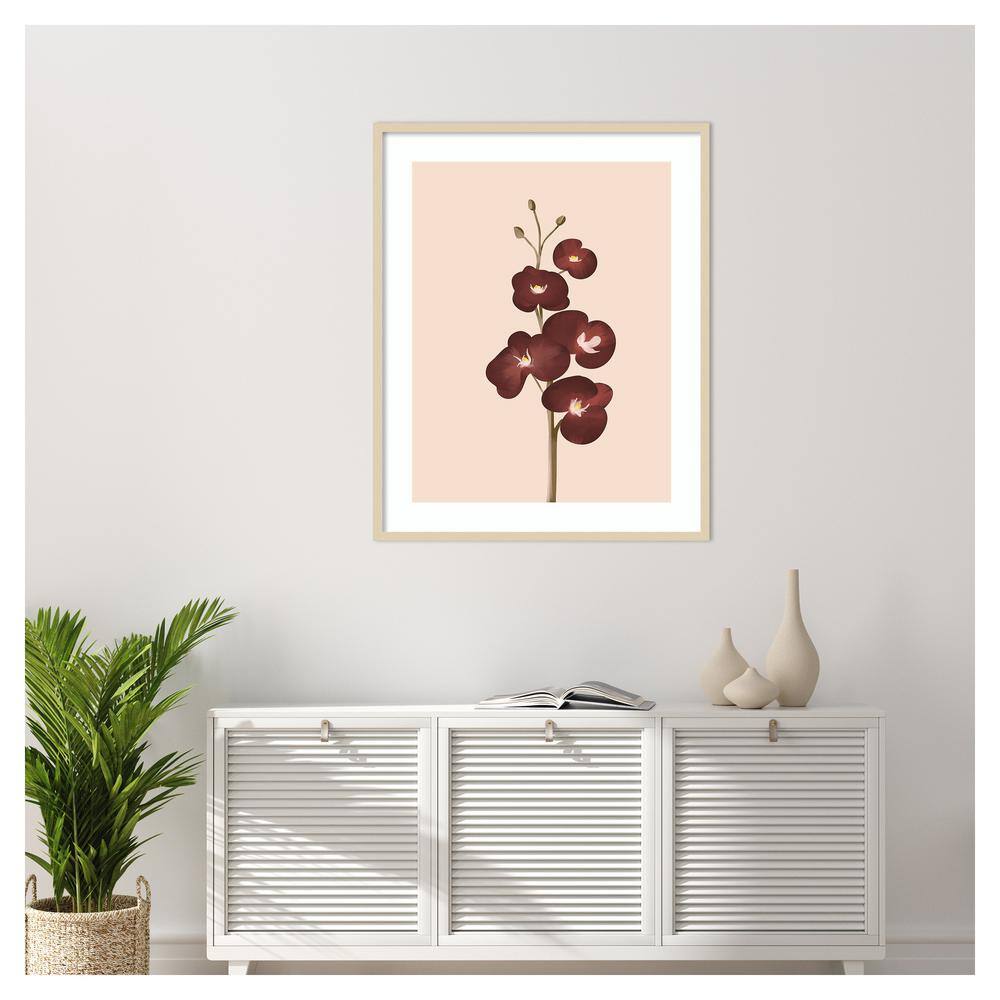 Pastel Flowers IV Svelte Natural Framed Graphic Art Print