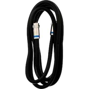 Premium 6 ft. RG6 Quad Shield Coaxial Cable, Black