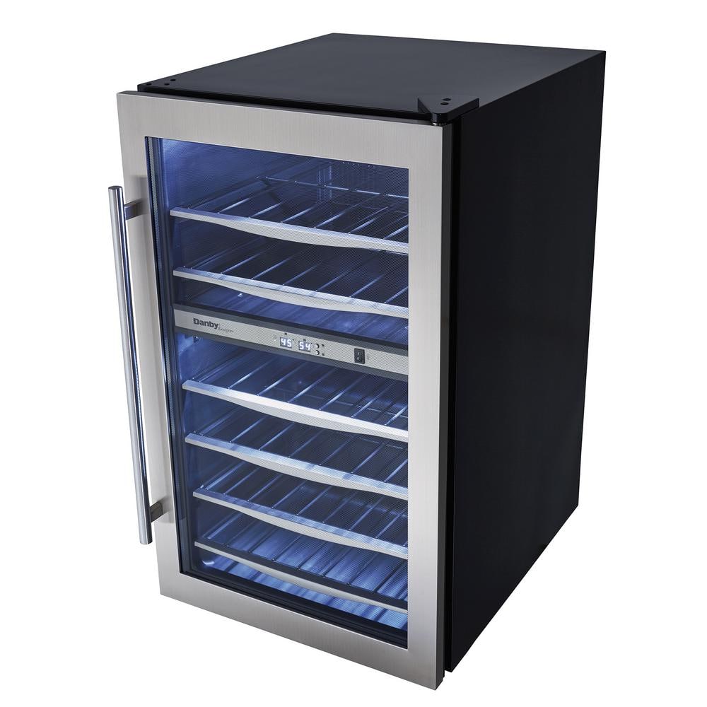 Danby 38-Bottle Black Stainless Steel Dual-Zone Wine Cooler