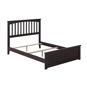Mission Espresso Full Traditional Bed with Matching Foot Board