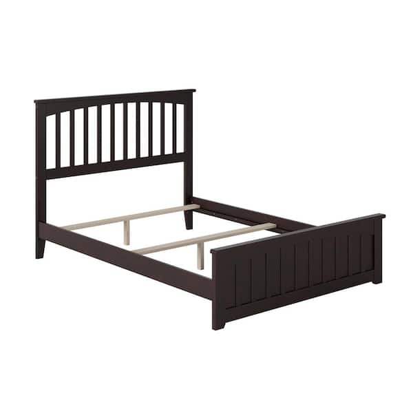 AFI Mission Espresso Full Traditional Bed with Matching Foot Board