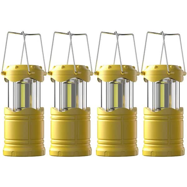 ライト・ランタン OTEBO Yellow Battery Powered Portable Collapsible Hanging Night Light