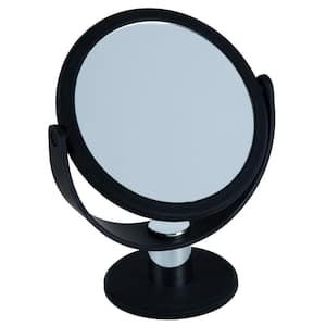 5.31 in. x 3.15 in. Makeup Mirror in Black