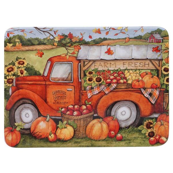 Certified International Harvest Bounty Multi-Colored 16 in. Rectangular Platter