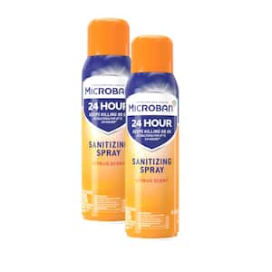 15 oz. Citrus Scent 24 Hour Sanitizing Aerosol Disinfectant Spray 2 Pack