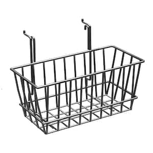 6 in. H x 12 in. W Small Chrome Wire Basket (2-Pack)