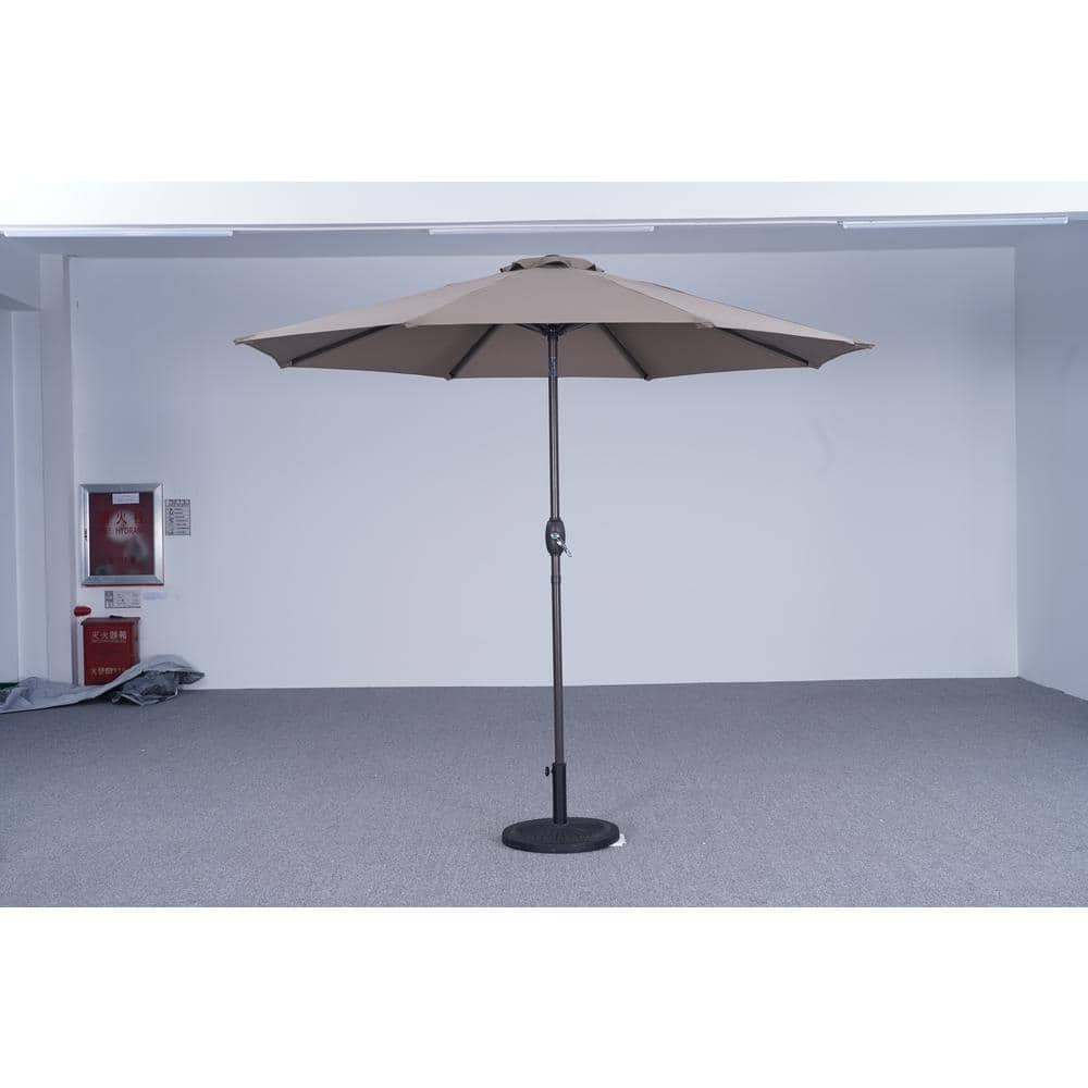 9 ft. Market Patio Umbrella in Brown (Middle)