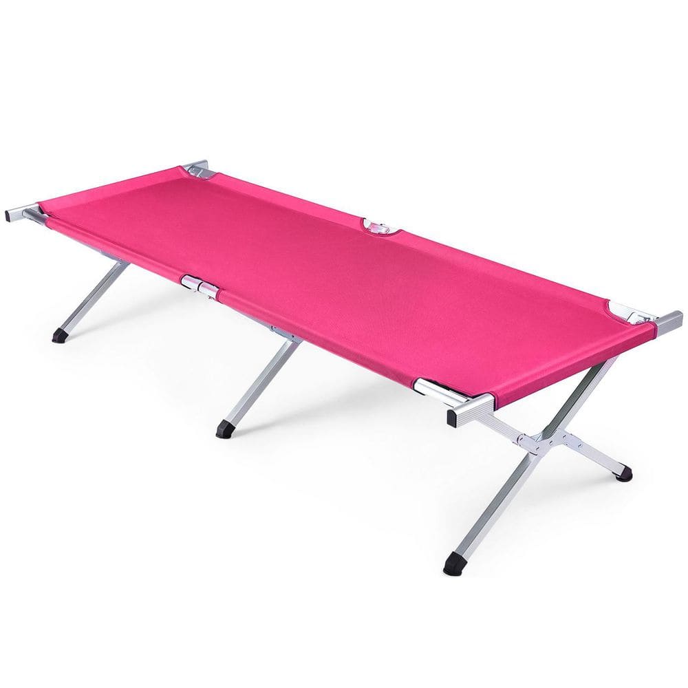 74.8 in. Portable Folding Camping Cot, Pink price history on PriceWatchPro