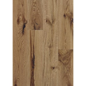 Boardwalk Nutmeg White Oak 1/2 in. T X 7 in. W  Wire Brushed Engineered Hardwood Flooring (23.58 sq.ft./case)