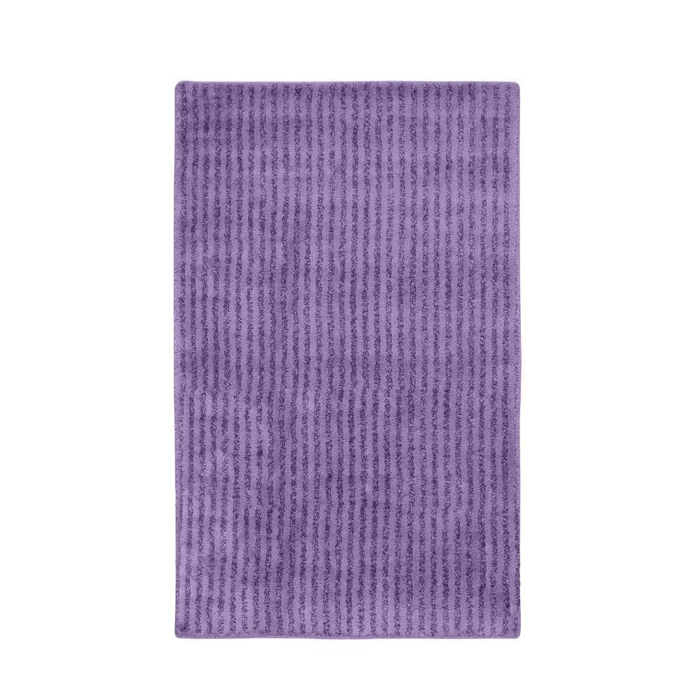 Garland Rug Sheridan Purple 30 in. x 50 in. Washable Bathroom Accent Rug SHE-3050-09 - The Home ...