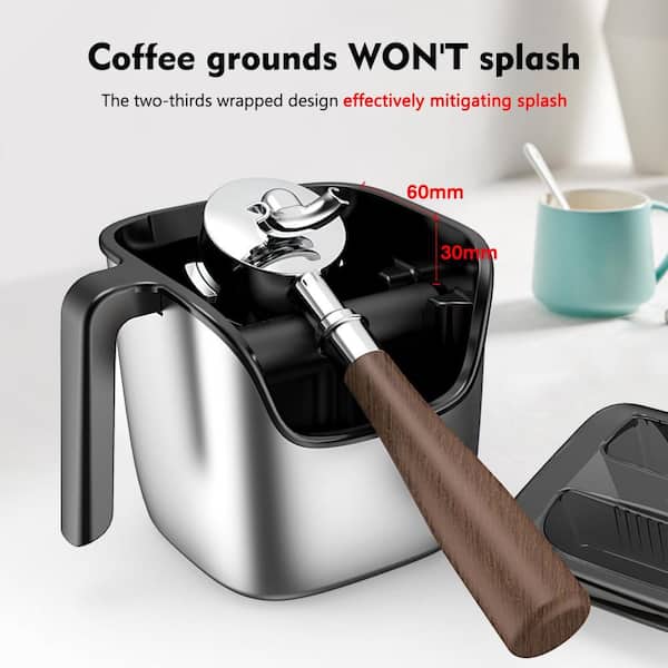Numhew Stainless Steel Knock Box Espresso Accessory for Coffee