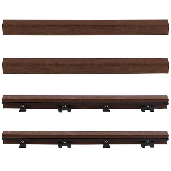 NewTechWood 1/12 ft. x 1 ft. Quick Deck Composite Deck Tile