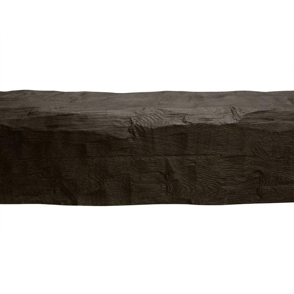 Dark Walnut Hand Hewn Faux Wood Beam 12.75 ft