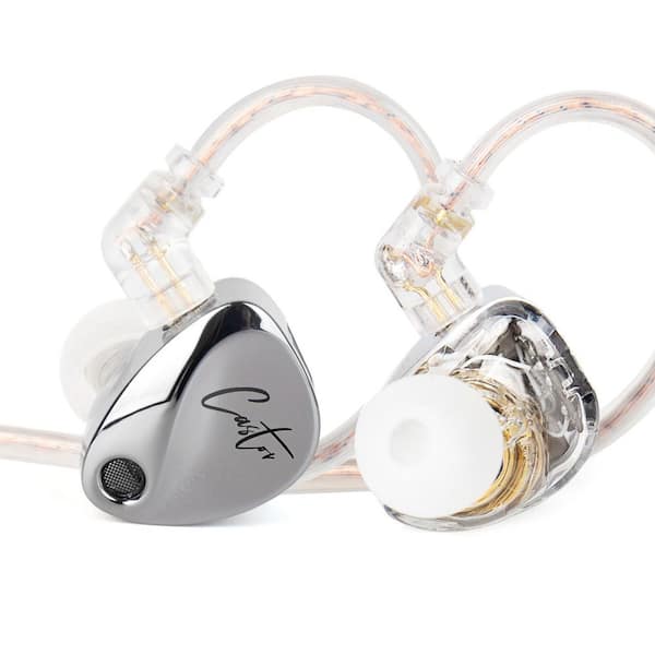 Metallic Silver Wired In-Ear Earbuds Monitor