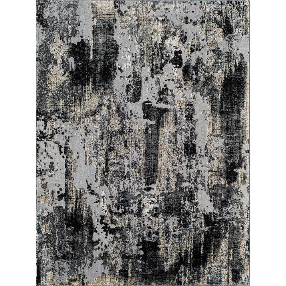 CosmoLiving by Cosmopolitan CosmoLiving By Cosmopolitan Onyx Black 2 X 8ft. Indoor Area Rug