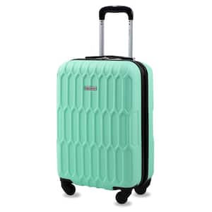 Honeycomb 20 in. Mint Carry-On Expandable Spinner Suitcase