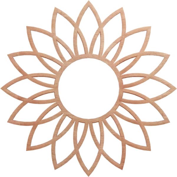 Ekena Millwork 0.25 in. x 6.25 in. x 18 in. Wood Medallion Moulding