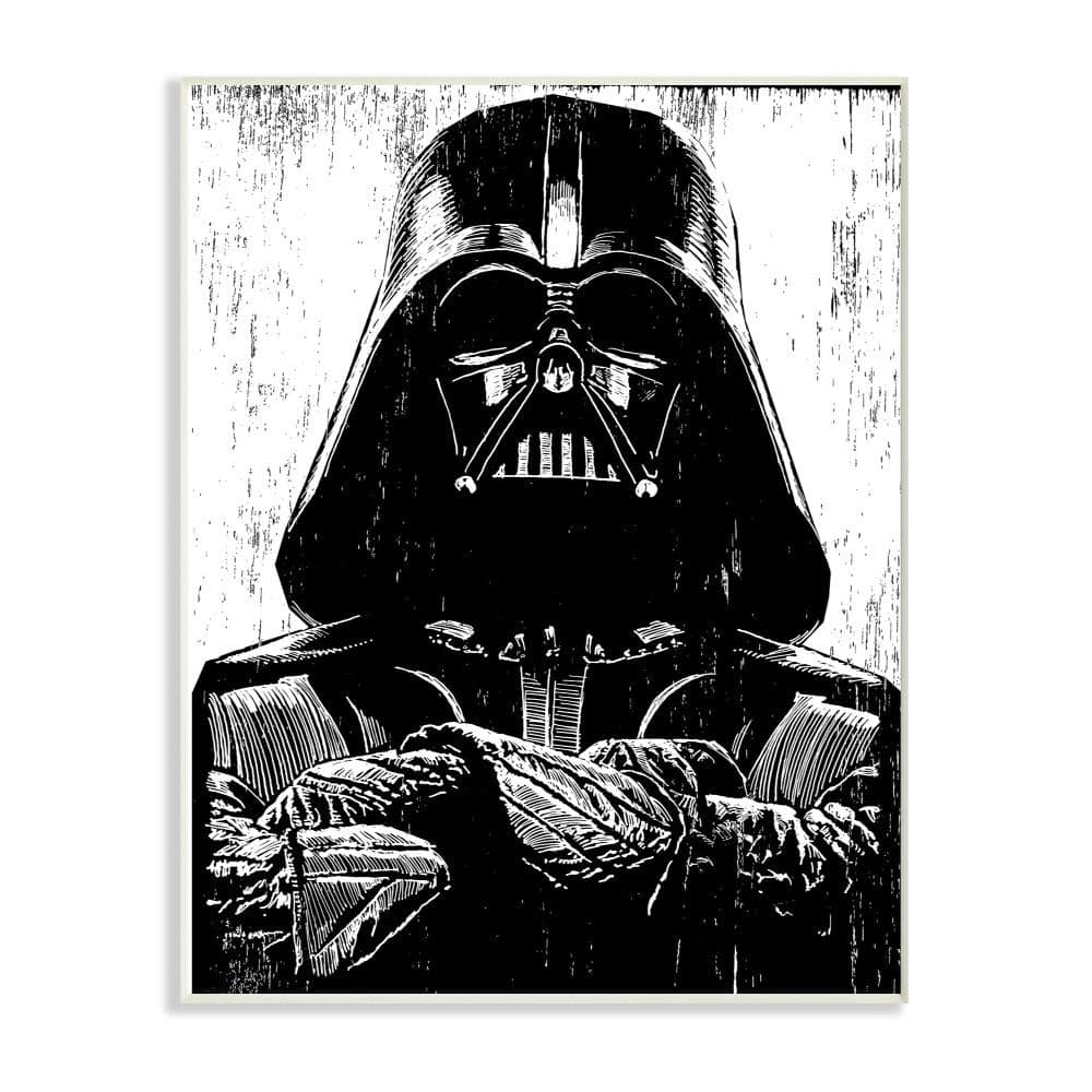Darth Vader - Star Wars Art - Blue Black Throw Pillow