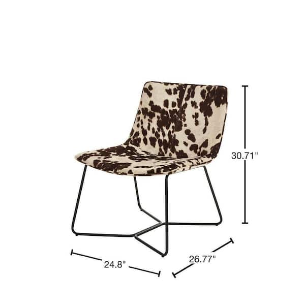 Oakburne Cow Print Upholstered Accent Chair