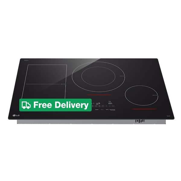 30 in. Smart 4 Element Induction Cooktop with 5.0 kW Power Element and ThinQ