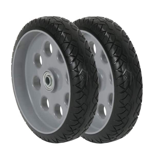 Cosco 10 in. x 2.5 in. Flat-Free Replacement Wheels for Hand Trucks (2-Pack)
