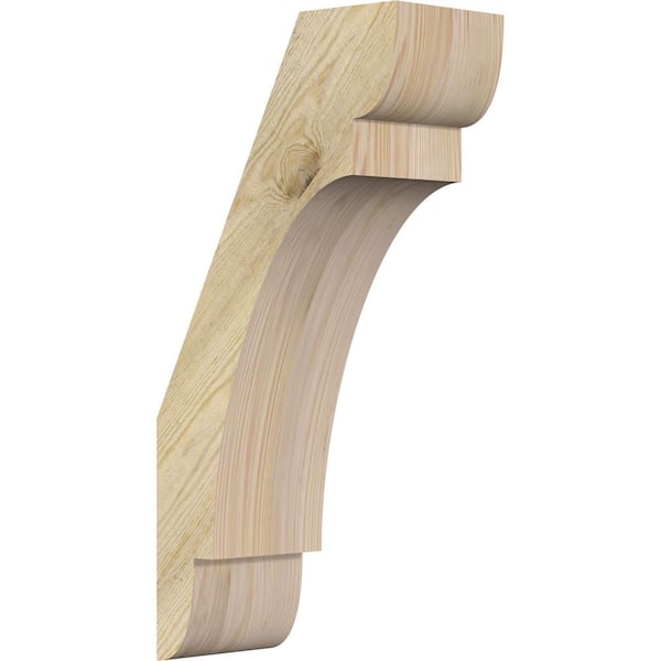 Ekena Millwork 6"W x 12"D x 24"H Olympic Rough Sawn Knee Brace, Douglas Fir