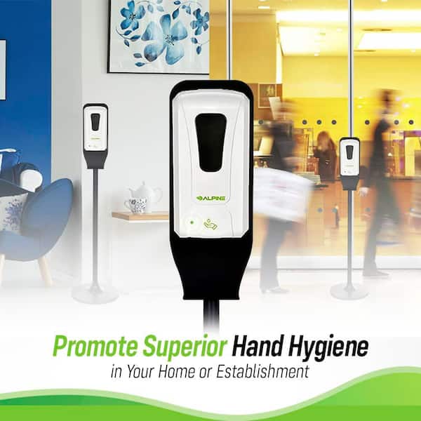 Alpine Industries 1200 ml. Wall Mount Automatic Gel Hand Sanitizer