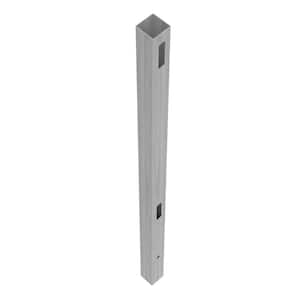 Linden 5 in. x 5 in. x 108 in. Driftwood Gray Vinyl Fence End Post