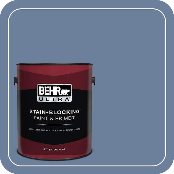 BEHR ULTRA 1 gal. #MQ5-52 Lead Cast Flat Exterior Paint & Primer
