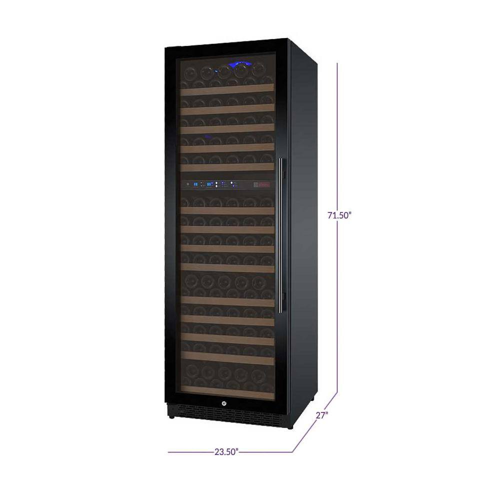 Allavino 24" Black Dual Zone Left Hinge Wine Refrigerator