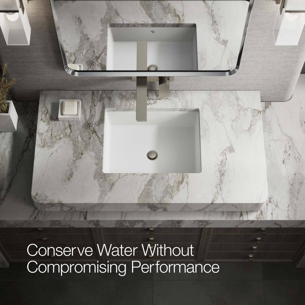 Brushed Nickel Wall-Mount Single-Handle Bathroom Faucet