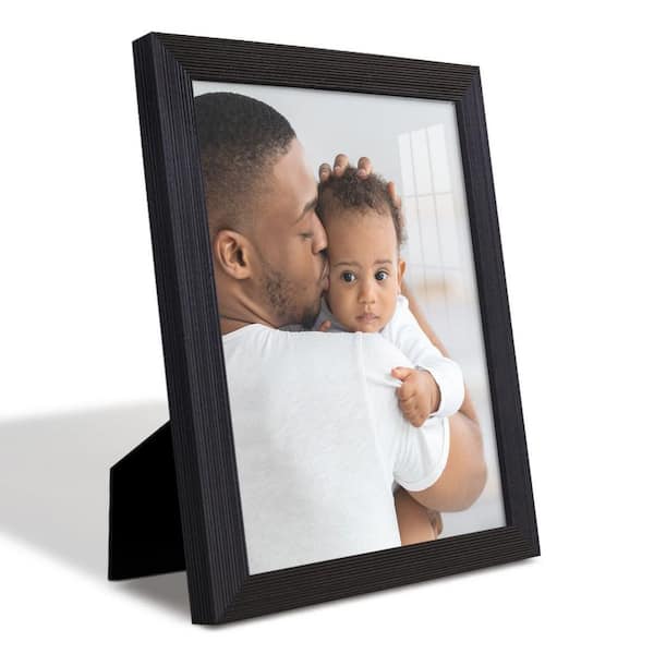 DesignOvation Gallery 16x20 matted to 8x10 Black Picture Frame Set of  2-213614 - The Home Depot