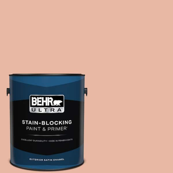 BEHR ULTRA 1 gal. #M190-3 Pink Abalone Satin Enamel Exterior Paint & Primer