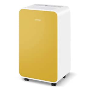 32 pt. 2500 sq. ft. Dehumidifier for Home Basement 3 Modes Portable in. Whites + Yellow